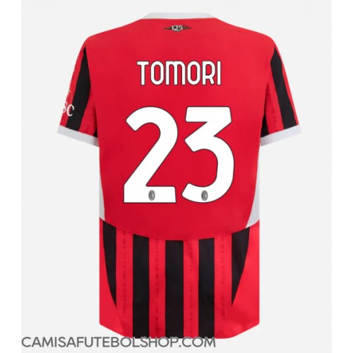 Camisa de time de futebol AC Milan Fikayo Tomori #23 Replicas 1º Equipamento 2024-25 Manga Curta